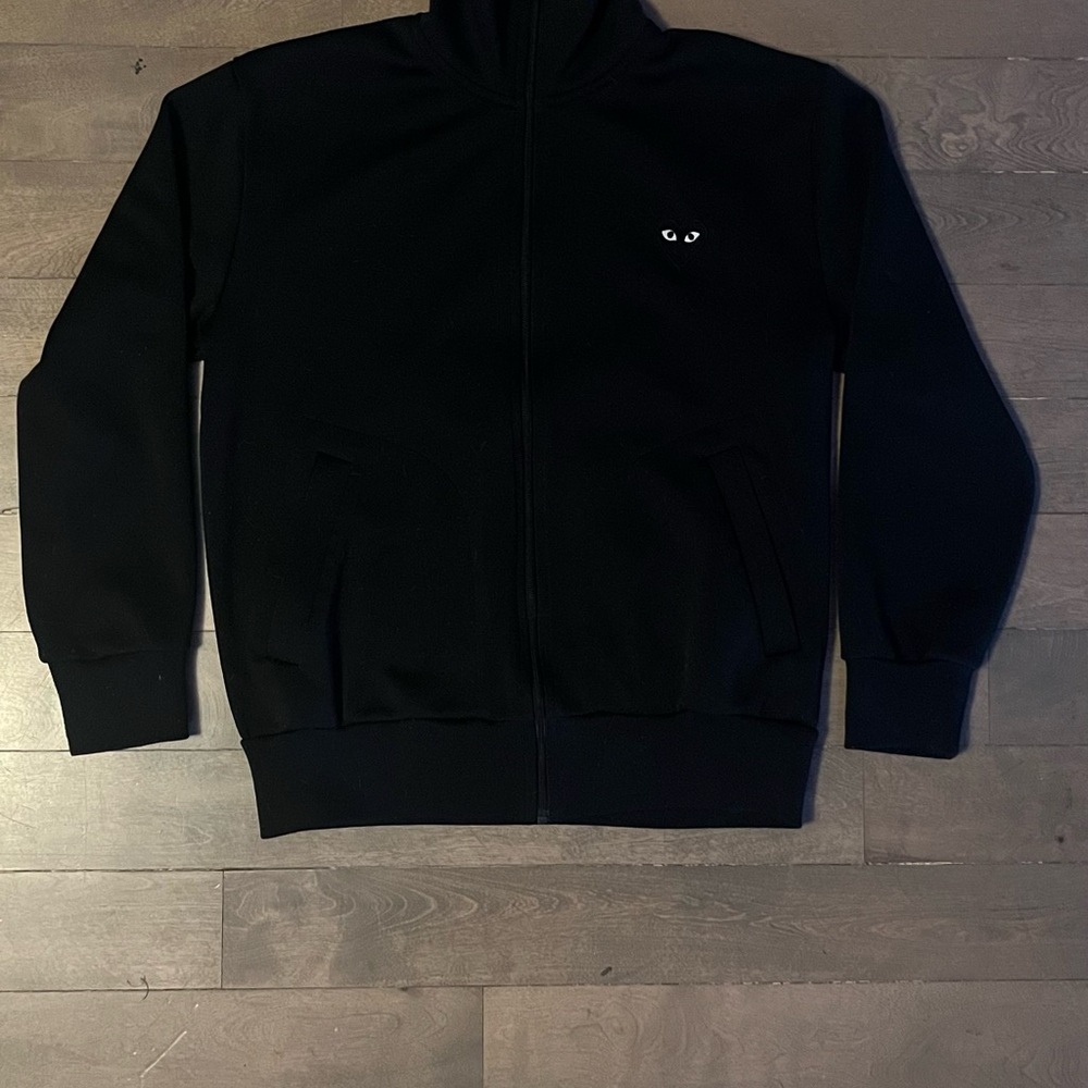 Comme des Garcons Black Zip Up Sweater